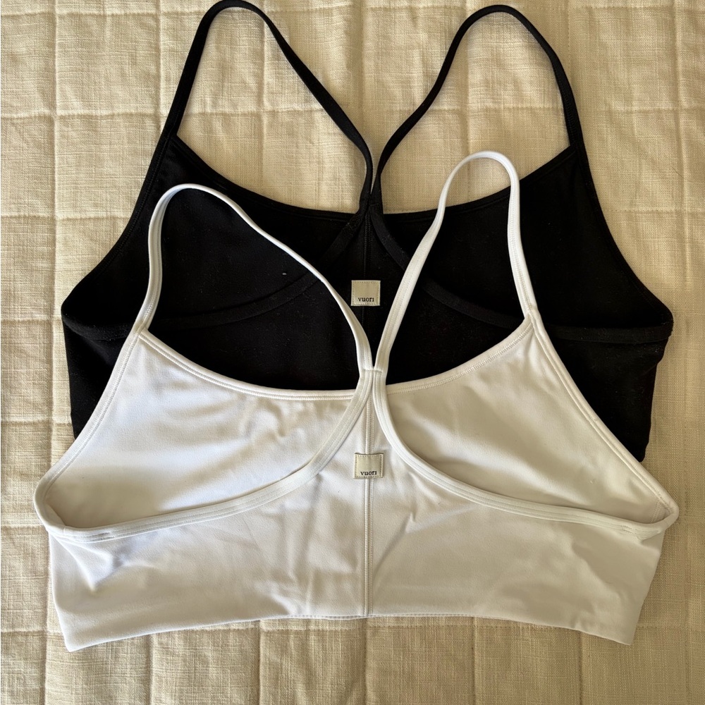 Vuori All the Feels Bras - Black & White - Picture 2 of 7
